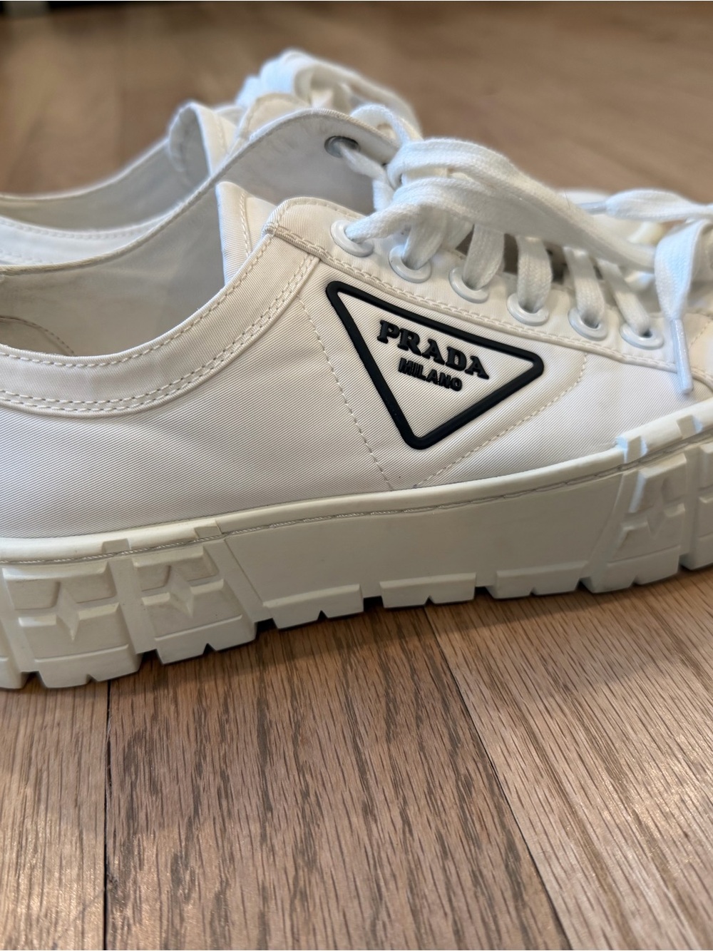 PRADA Wheel gabardine sneakers | sz 40 - Picture 7 of 10